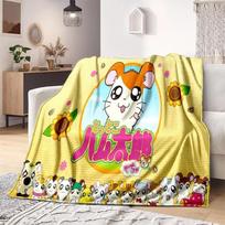 Lovely mouse blanket cartoon Hamtaro soft household blanket Children's thin sofa bed sheet warm Custom Blankets Size: 75*100cm, Weight: 230 GSM