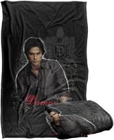Vampire Diaries Damon Silky Touch Super Soft Throw Custom blankets Size: 75*100cm, Weight: 230 GSM