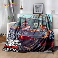 Grand Theft Auto GTA Game Gamer Soft Plush Blanket,Flannel Blanket Throw Blanket for Living Room Bedroom Bed Sofa Picnic Cover Size: 75*100cm, Weight: 230 GSM