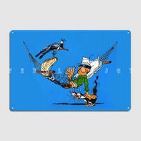 Gaston Lagaffe Guust Flater Metalinė Plaketė Plakatas Kino Virtuvės Klubas Baras Spausdinimas Sieninė Plaketė Skardinis Ženklas Plakatas 20X30CM gray