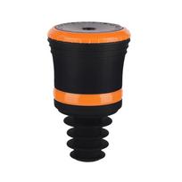 Wine Vacuum Sealer Stopper White Replacement Accessory Reusable Silicone Airtight Bottle Preserver Pull Type Extraction Valve oranžinė