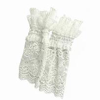 Ruffle Cuffs Lace Arm Sleeves Mesh Decorative Gloves Gothic Wrist Sleeves  Lolita Decor