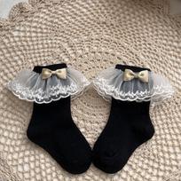 Spring Autumn Baby Toddler Girl Lace Bows Ruffle Frilly Ankle Sock Sweet Princess Cotton Ballet Children Kid Socks