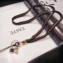 Holder Lanyard Woolen Braid Lanyard Neck Strap Mobile Phone Straps Phone Lanyard Keychain Lanyard juoda
