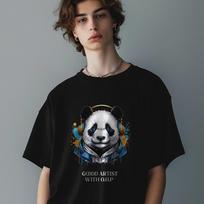 One Hundred Percent Ohp X Goodd Panda Semi-Over Short Sleeve Tee White/S