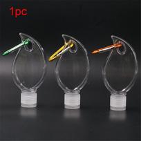 Shaped Squeezable Refillable Bottles with Hook Hand Sanitizer Bottles Leak Proof Flip Cap Bottles 1pc