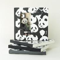 Panda 3D Double-Sided Sculptural Notebook 168mm Oversized  with Precision Laser-Cut Paper Artistry (White,168mm*168mm&168mm*168mm) balta