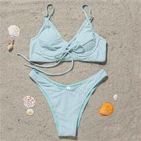 3 Colors Lace Up Brazilian Bikini Women Swimwear Female Swimsuit Two-pieces Bikini set Bather Bathing Suit S