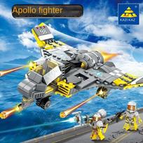 KAZI Red Alert Series Apollo Fighter Boys Military Building Blocks Small Particles Children's Assembled Toys