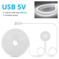 Prasiskverbiantis medis USB 5V LED juostelė neoninės šviesos ženkliukų jutiklinis jutiklis, pritemdomas pritemdymo jungiklis Neoninė lempa juosta Virtuvė Miegamojo kambario dekoras 1M