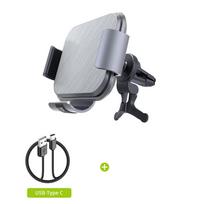 Automatiškai tvirtinamas automobilinis belaidis įkroviklis, skirtas Samsung Z Fold 5 / huawei Mate Xs 2 Gps Navigation Fold Phone bevielis įkrovimas Air Vent Clip Model