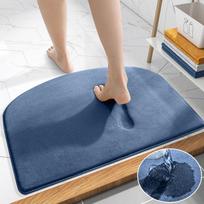 Super Absorbent Bath Mat Memory Foam Carpet Non -Slip Bathroom Rug Soft Bathtub Side Area Rugs Shower Room Doormat Toilet Footpad 50CMx80CM