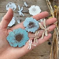 Laumžirgiai Gėlės Metaliniai pjovimo štampai, skirti „pasidaryk pats“ Scrapbooking Albumai Popierinės kortelės Dekoratyviniai amatai Reljefinis pjovimas dies