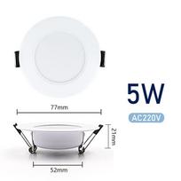 LED įleidžiamas šviestuvas 3W 5W 7W 9W 12W 15W AC 220V 230V 240V Šiltai Šaltai Balta Įleidžiamas LED Šviestuvas Vietinis Šviestuvas LED Lemputė Miegamajam Virtuvei Warm White