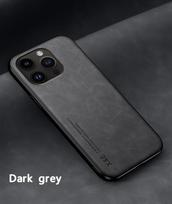 Shockproof Case For iPhone 15 14 13 12 11 Pro Max Plus Mini SE 2022 Protective Cover Built-in Magnetic Car Holder Coque Funda For iPhone 15 tamsiai pilka spalva