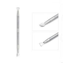 Nerūdijančio plieno odelių valiklis Dvipusis pirštas Dead Skin Push Cuticle Remover Nagų odelių stūmiklis Manikiūro Nagų priežiūros priemonės 1pcs