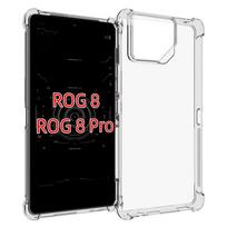 Soft TPU Transparent Phone Case for Asus Rog Phone 8 Pro Protective Cover Airbag Shockproof Ultra Thin Clear Full Protection Cover Rog Phone 8 skaidri