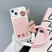 Black Polka Dot Cookies for Apple 15/14/13/12/11/PRO/PROMAX/XSMAX/XR/XS/X. 15 white