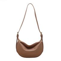 Women Solid Color Zipper Square Bun Crossbody Bag Leisure PU Inclined Shoulder Bags Adjustable Band Strap One Size chaki
