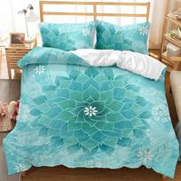 Bohemiška Mandala Antklodės Užvalkalas Karališko Dydžio Tie Dye Spiralinis Antklodės Užvalkalas Hipiška Boho Patalių Komplektas Egzotiškas Gėlių Poliesterio Antklodės Užvalkalas 70x133cm 2pcs
