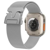 1Pc Milanese Loop Apple Watch Strap for Apple Watch Band Ultra 2 S11 S10 49/44/45/41/42/40/38mm Bracelet Correa for Iwatch Series 9 7 8 4 5 6 3 2 1 SE 38mm 40mm 41mm sidabras