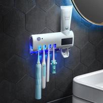Saulės energijos UV šviesos dantų šepetėlio sterilizatorius Dantų šepetėlio laikiklis Automatinis dantų pastos spaustuvas dozatorius