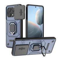 For Xiaomi Poco X6 Pro 5G Case Armor Shockproof Magnetic Ring Stand Holder Case For PocoX6 Poko Little X6Pro X 6 Pro 5G Cover For Poco X6 Pro mėlyna