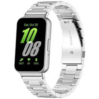 For Samsung Galaxy Fit 3 SM-R390 Three Bead Stainless Steel Metal Watch Band sidabras