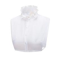 Fake Collar Lace Button Closure Adjustable Bust Jacquard Tube Top Solid Color Fake Collar Formal