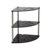 3 Tier Desktop Storage Rack Acrylic Metal Countertop Organizer Minimalist Desk Storage Shelf Black juoda