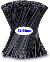 500Pcs Nylon Cable Ties Adjustable Self-locking Cord Ties Straps Fastening Loop Reusable Plastic Wire Ties for Home Office 100pcs