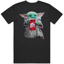 Baby Yoda The Child Mandalorian Big Red Soda Pop Drink Unisex T-Shirt XXL