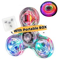LED šviesos Fidget Spinner Šviečiantys Piršto Streso Malšinimo Žaislai Rankinis Suktuvas Šviečia Tamsiai Šviesa Gimtadienio Kalėdų Dovana