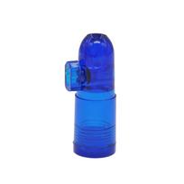 Hot Sale Acrylic Nasal Snuff Bottle Bullet Head Snuff Portable Plastic Material Wholesale Available Characters) mėlyna