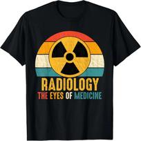 Radiology the Eyes of Medicine - Retro Radiographer Rad Tech T-Shirt S juoda