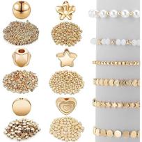 Beads for Jewelry Making Flat Round for Pony Beads Elastic String for Bracelet M 1