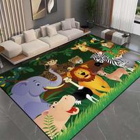 17 Stilių Animacinis Zoologijos Sodo Rašto Kilimas Kilimai Miegamajam Svetainei Sofos Kilimėlis Kūrybingas Durų Kilimėlis Plotinis Kilimėlis Namų Dekoras Dovanoms 40cm x 60cm gray