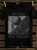 Albert Camus Myth of Sisyphus T-Shirt Mens Tshirt Womens Tshirts with Letters Print Short Sleeves T-Shirt Casual Street Tee Shirt Top L