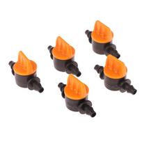 10 vnt. Lašelinio drėkinimo vožtuvas 4/7 mm Lašelinio drėkinimo jungiklis 4 mm PVC vamzdis Lašelinio drėkinimo mini vožtuvas šiltnamiui, sodui, vejai