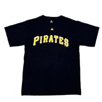 Majestic Pittsburgh Pirates Black & Yellow T-Shirt Size Medium S yellow