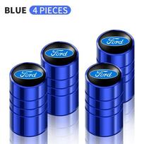 Car Sticker Ford 4pcs Car Badges Wheel Tire Valve Stem Caps Covers Auto Accessories For Ford Fiesta Focus mk2 mk3 Ranger Mondeo