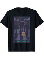 Minecraft Enderman Tarot marškinėliai S juoda