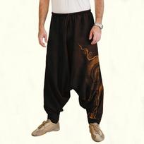 Naujos didelio dydžio kelnės vyriškos mados haremo kelnės Vasarinės maišinės Aladdin Hippie Yoga kelnės plius dydis M juoda