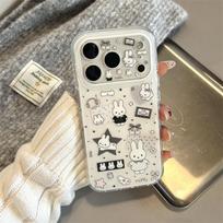 Korean INS Cute Miffy Phone Case For iPhone 17 Pro 16 15 14 Pro Max Shockproof Kawaii Cases For Girls Apple 17Promax 16 iPhone 16 Pro