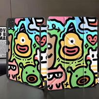 Spalvingas grafiti laikiklio dėklas planšetiniam kompiuteriui iPad Mini 6 7 Pro 2025 Pro 11-osios 10-osios 9-osios 8-osios 7-osios 12,9 colio Air 4 5 M3 M2 1 2 M4 iPad Mini 7 8.3