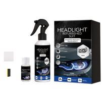 Automobilio priekinių žibintų priežiūros rinkinys, Priekinių žibintų atnaujinimo priežiūros priemonė, Poliravimo rinkinys, 100ml one size balta