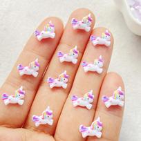50Pcs New Mixed Nail Art Resin Unicorn Designer Charms Rhinestones DIY Craft For Nail 3D Decorations