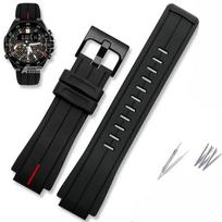 Pakeistas silikoninis laikrodžio dirželis, tinkantis Casio EDIFICE 20-ojo jubiliejaus Honda 5618 ECB-10HR-1APR sportiniam vandeniui atspariam laikrodžiui