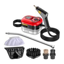 Yousheng Steam Cleaner, High Pressure Steamer for Cleaning, Car Engine Steam Cleaner, Car Detailer Steamer, for Furniture, Home US Plug raudona