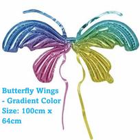 Party Balloon Inflatable Angel Butterfly Wing Balloon Colorful Fairy Wing Balloon Back Hanging Balloon Boy Girl Party 10inch